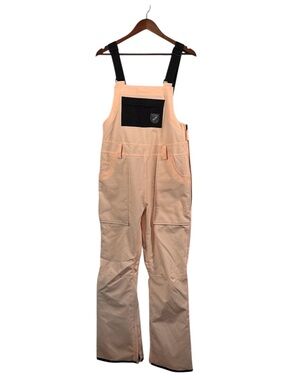 Chamonix Collection Breya Bib Women Snowboard Ski Pants Medium Peach Tan